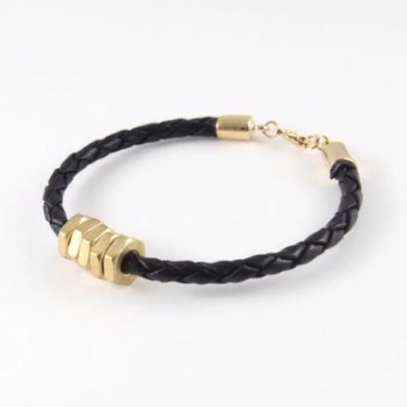 MOVING MUST GO Half United HONEYBEE Black Bracelet - Picture 2 of 8